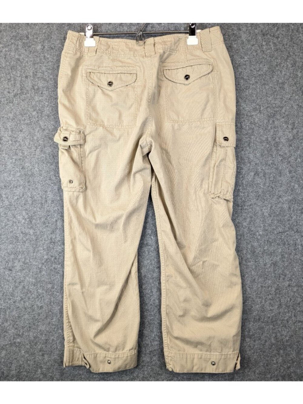 Lauren Ralph Lauren Womens 12 Khaki Cargo Hiking Pants Straight Leg Lightweight - Picture 4 of 12